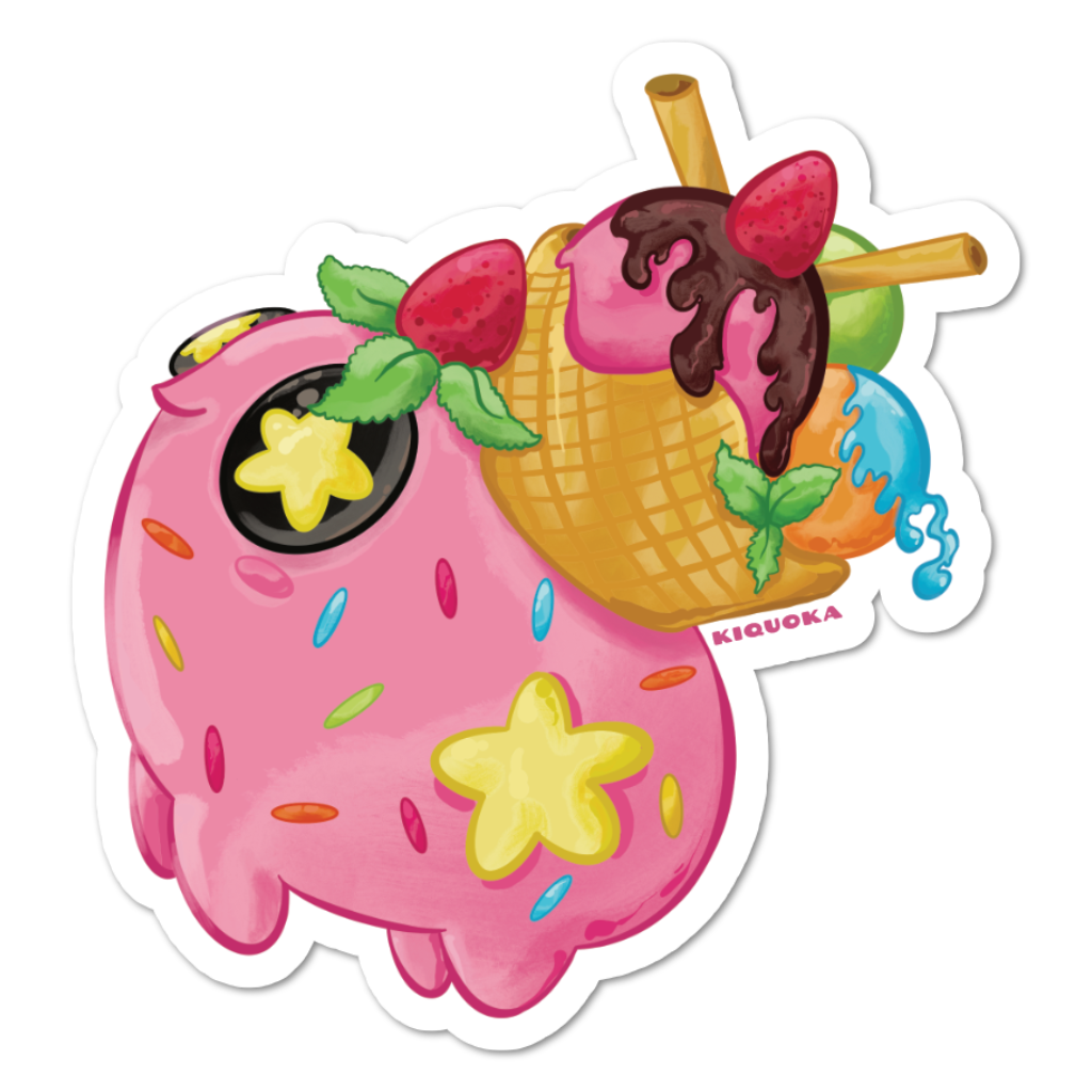 Ice Cream Blobby Sticker