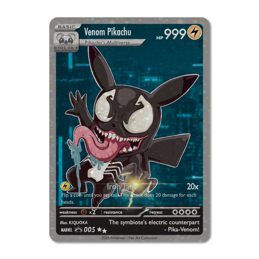 Venom Pikachu Trading Card