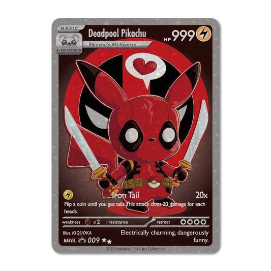Deadpool Pikachu Trading Card