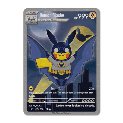 Batman Pikachu Trading Card