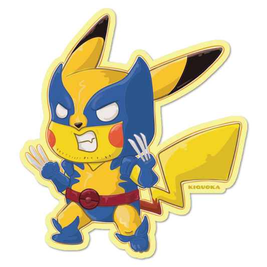 Wolverine Pikachu Sticker
