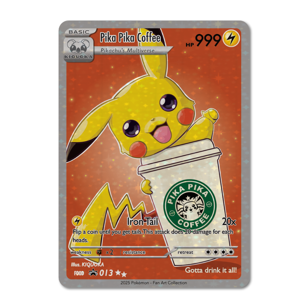Pika Pika Coffee Trading Card