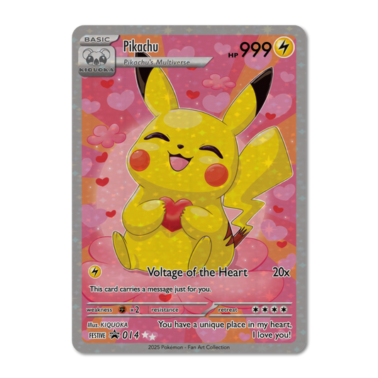 Pikachu Voltage of the Heart Card
