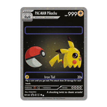 Pac-Man Pikachu Trading Card