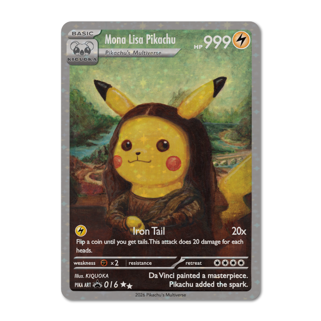 Pika Mona Trading Card