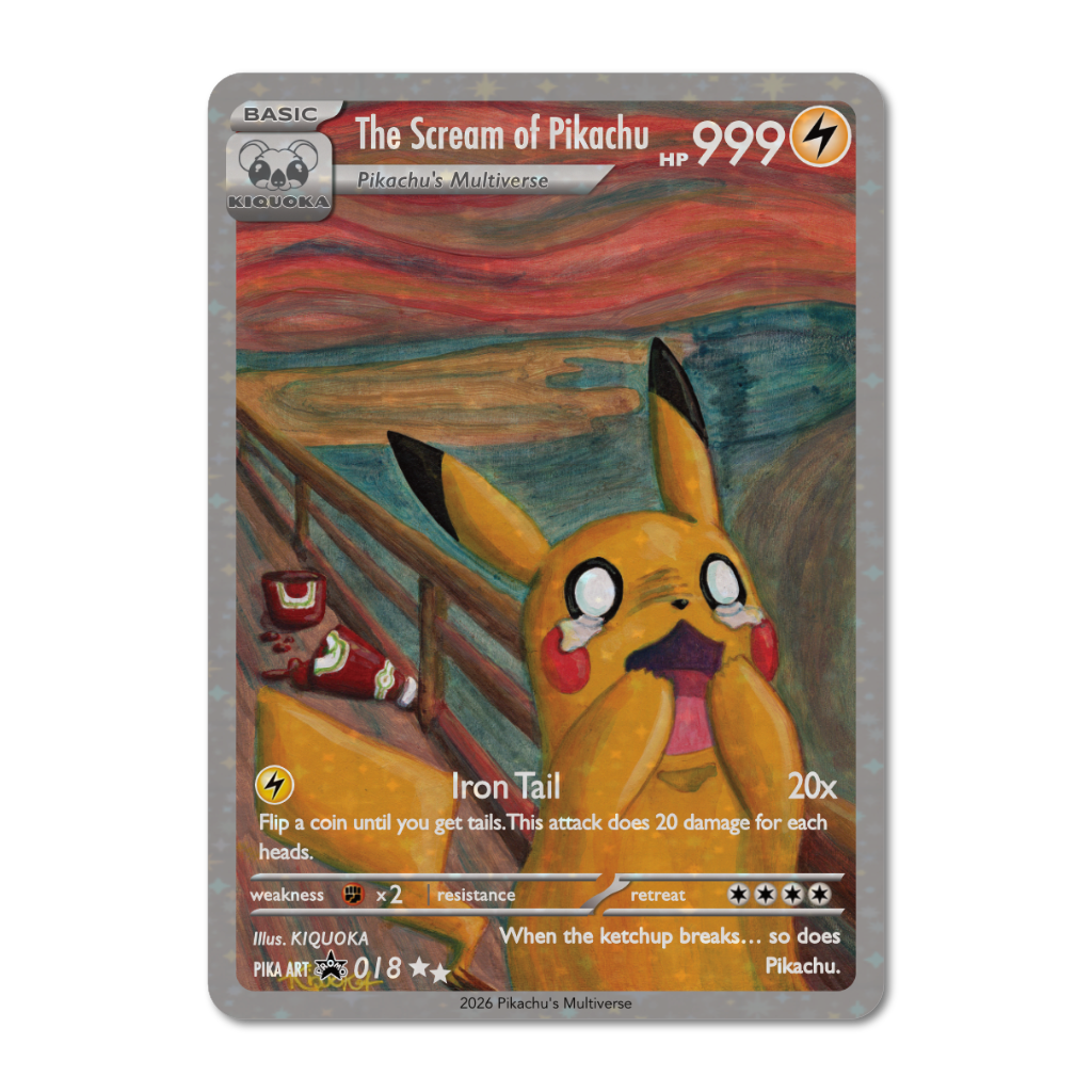 The Scream of Pikachu Trading Card
