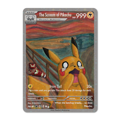 The Scream of Pikachu Trading Card