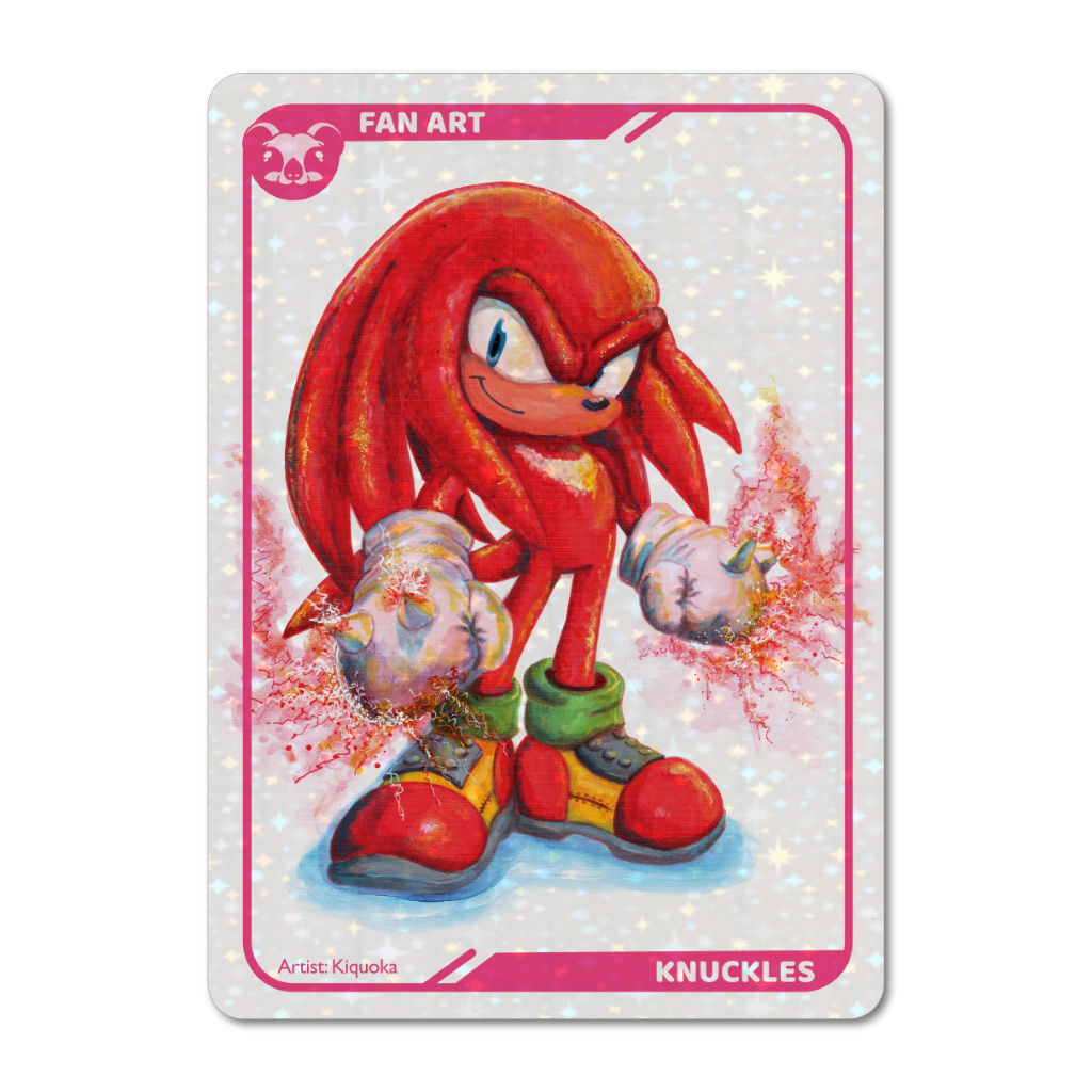 Knuckles the Echidna Trading Card