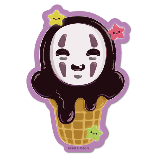 No Face Ice Cream Sticker