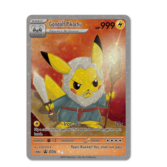 Gandalf Pikachu Trading Card